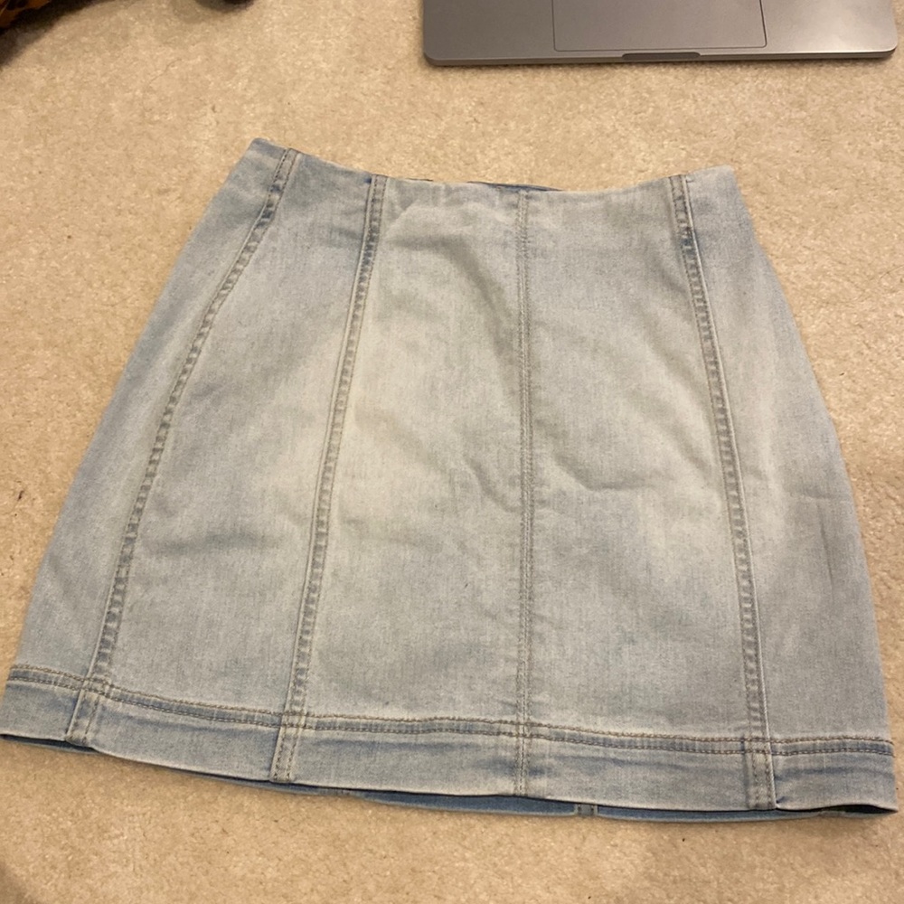 Jean mini skirt